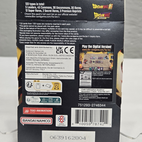 Dragon Ball Card Game Booster Pack Set Fusionworld Ultra Limit FB04 Bandai - Picture 12 of 12